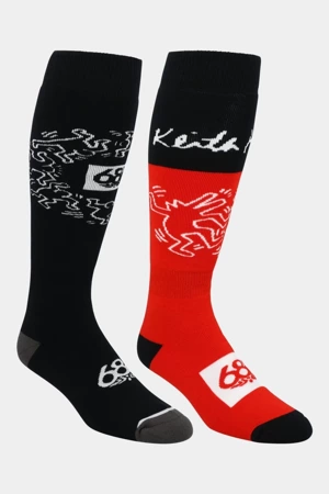 686 x Keith Haring Sock 2-Pack snowboard socks