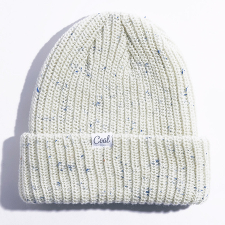 COAL The Edith Rainbow Speckle Knit (white) beanie