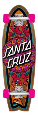 Cruzer Santa Iridescent Dot Shark Skate 8.8 "X 27.7" Skateboard