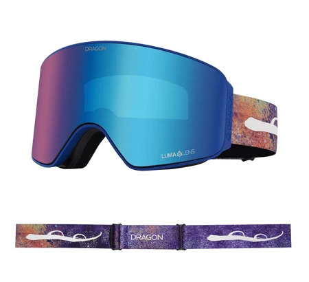 DRAGON NFX MAG OTG Danny Davis Blue Ionized + Amber snow goggles