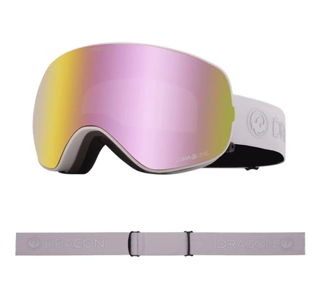 DRAGON X2s Lilac Pink Ion + Dark Smoke snow goggles