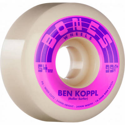 Koppl Rollersurfer 54mm V6 Wide Cut STF 99A skateboard wheels (4pcs)