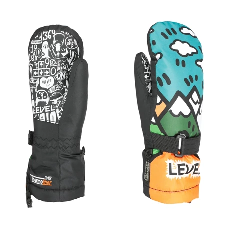 LEVEL Junior Mitt (orange) snowboard gloves