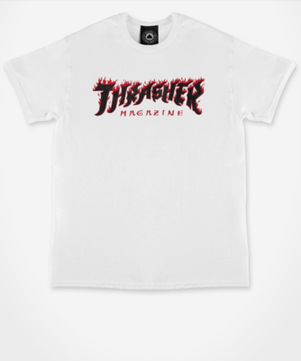 THRASHER Possessed Logo (white) t-shirt