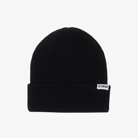 UNION Low Cuff Beanie (black)