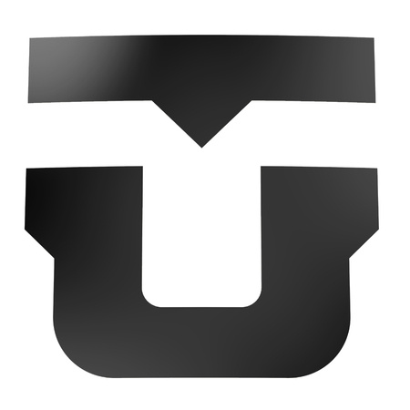 UNION U Logo Diecut Sticker (black)