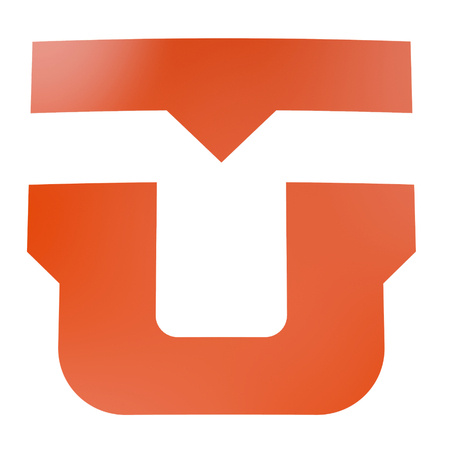 UNION U Logo Diecut Sticker (orange)