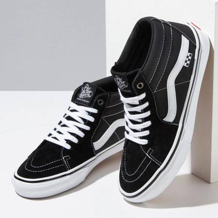 VANS Skate Grosso Mid (black/white) skate shoes