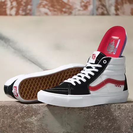 VANS Skate Sk8 Hi (athletic black/red) shoes
