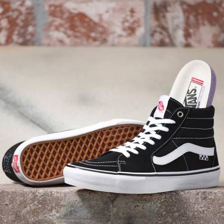 VANS Skate Sk8 Hi (black/white) shoes