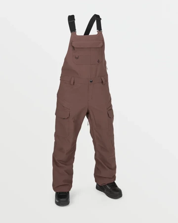 VOLCOM Creston 3D Stretch Bib Overall (mahogany) snowboard women pants