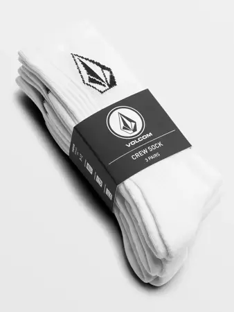 VOLCOM Ful Stone 3 Pack (white) socks