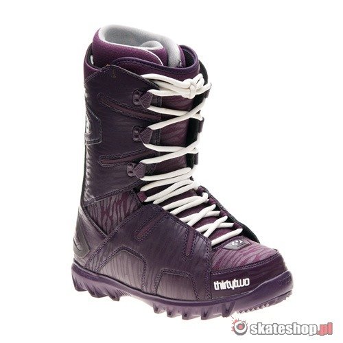 32 Lashed purple snowboard boots