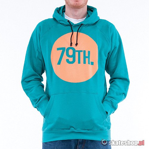 79th Circle (turquoise/orange) hoodie
