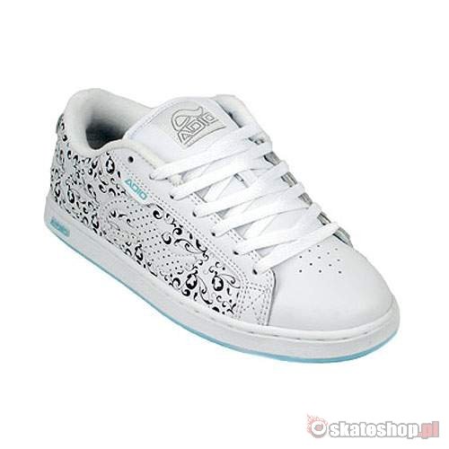 ADIO Eugene RE WMN white/aqua motif shoes