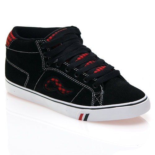 ADIO Kenny Standard Mid black/red/white shoes