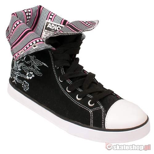 ADIO Paddington WMN black/white/pink shoes