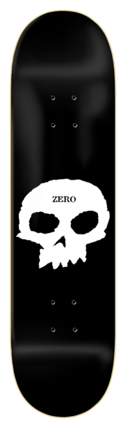 Board Zero Single Skull Black 8.5 "