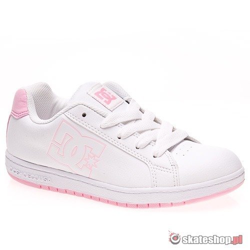 DC Field SN Jr's white/pink shoes