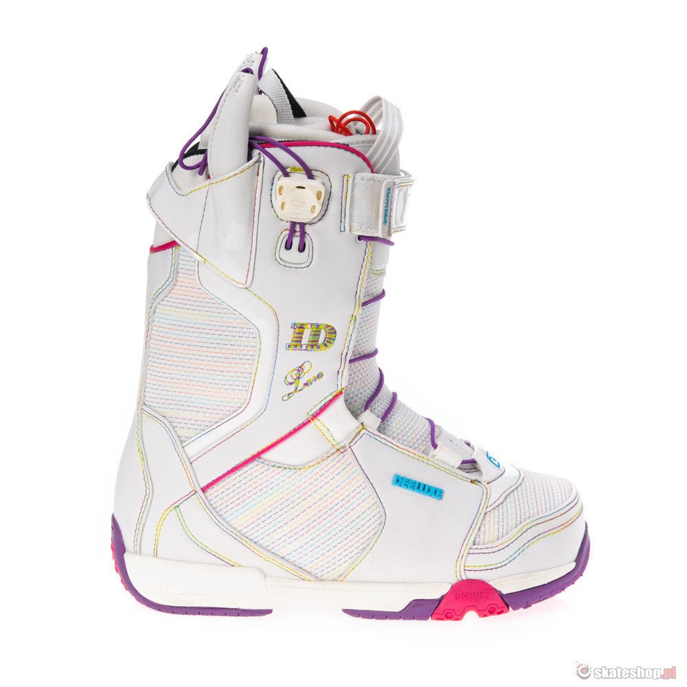 DEELUXE ID Lara CF (white/rainbow) snowboard boots
