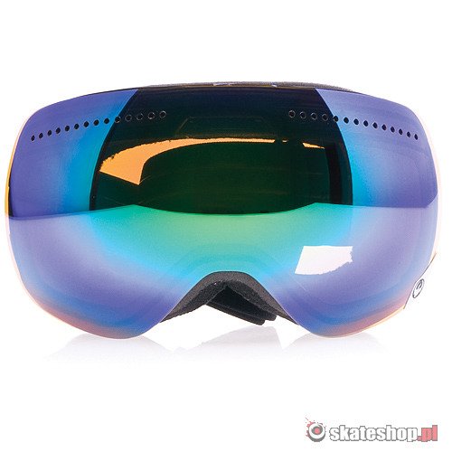DRAGON APX (jet/green ionized) snow goggles + Yellow/Blue Ionized Lens