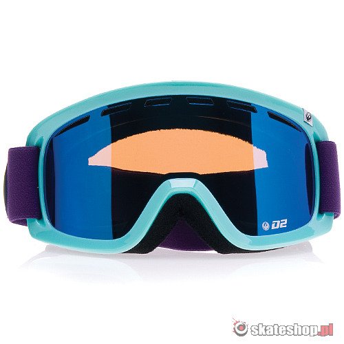 DRAGON D2 (crevasse/blue steel) snow goggles + Amber lens