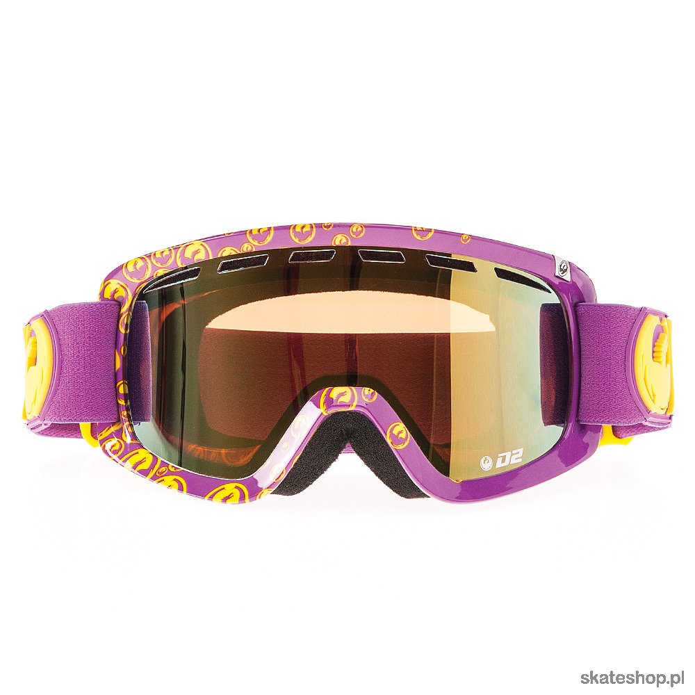 DRAGON D2 (icon/gold ion + amber) snow goggles 