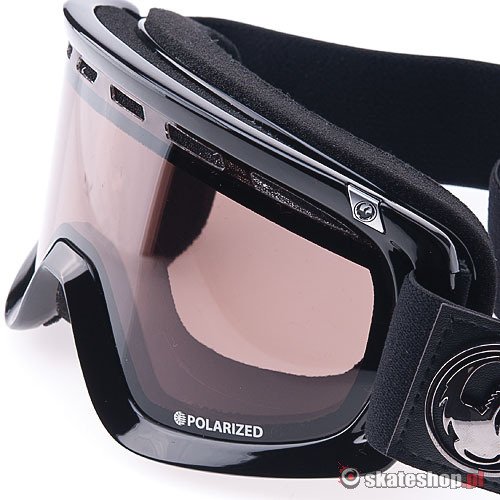 DRAGON D2 (jet stealth/jet polarized) snow goggles + Bonus Amber Lens ...