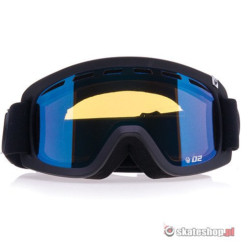 DRAGON D2 (knightrider/yellowblue ionized) snow goggles + Rose lens