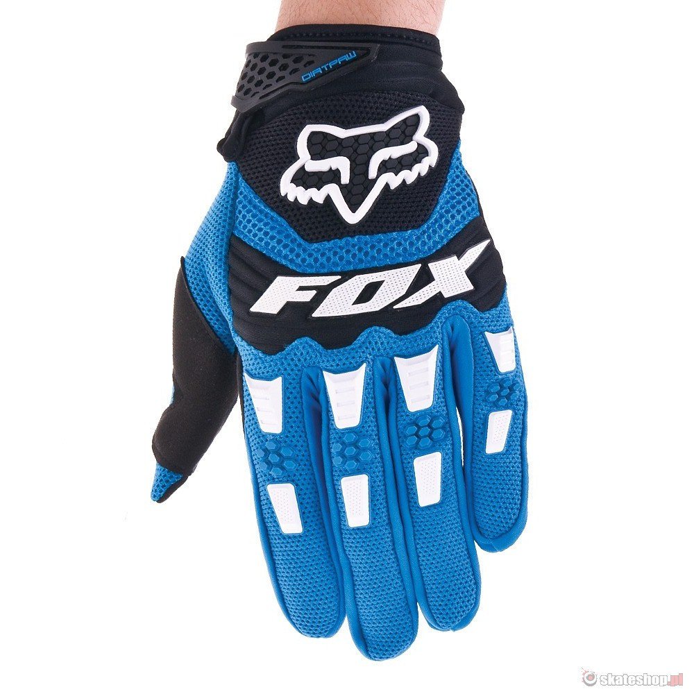 FOX Dirtpaw (blue) bike gloves