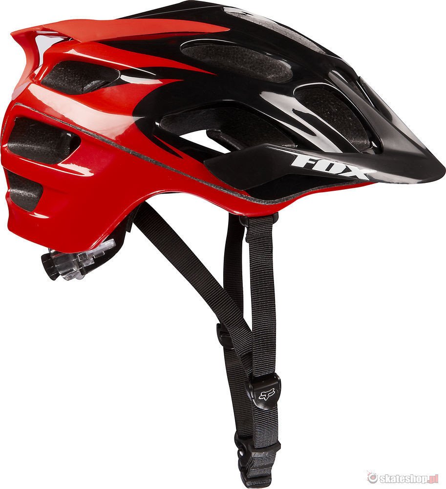 FOX Flux red bike helmet