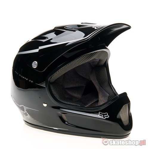 FOX Rampage silver bike helmet