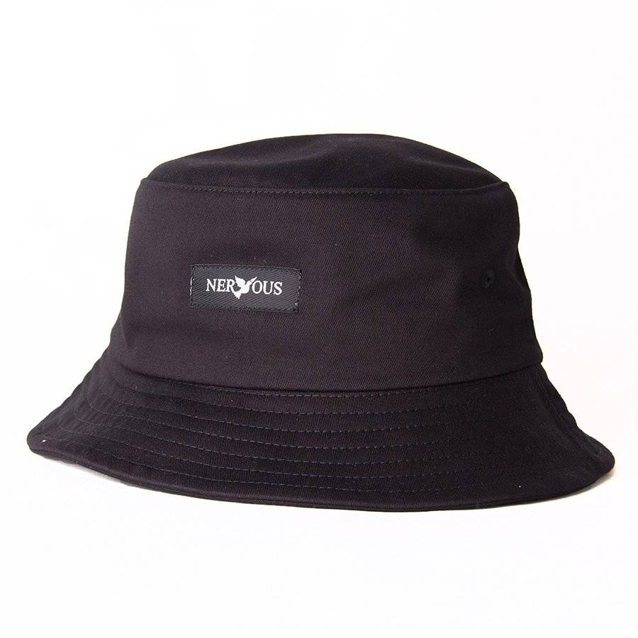 NERVOUS Bucket Classic (black) bucket hat