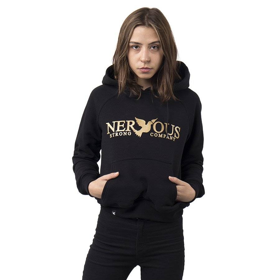 NERVOUS Classic (black) Wmn hoodie