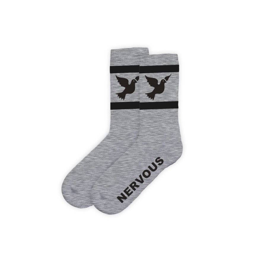 NERVOUS Classic (grey/black) socks