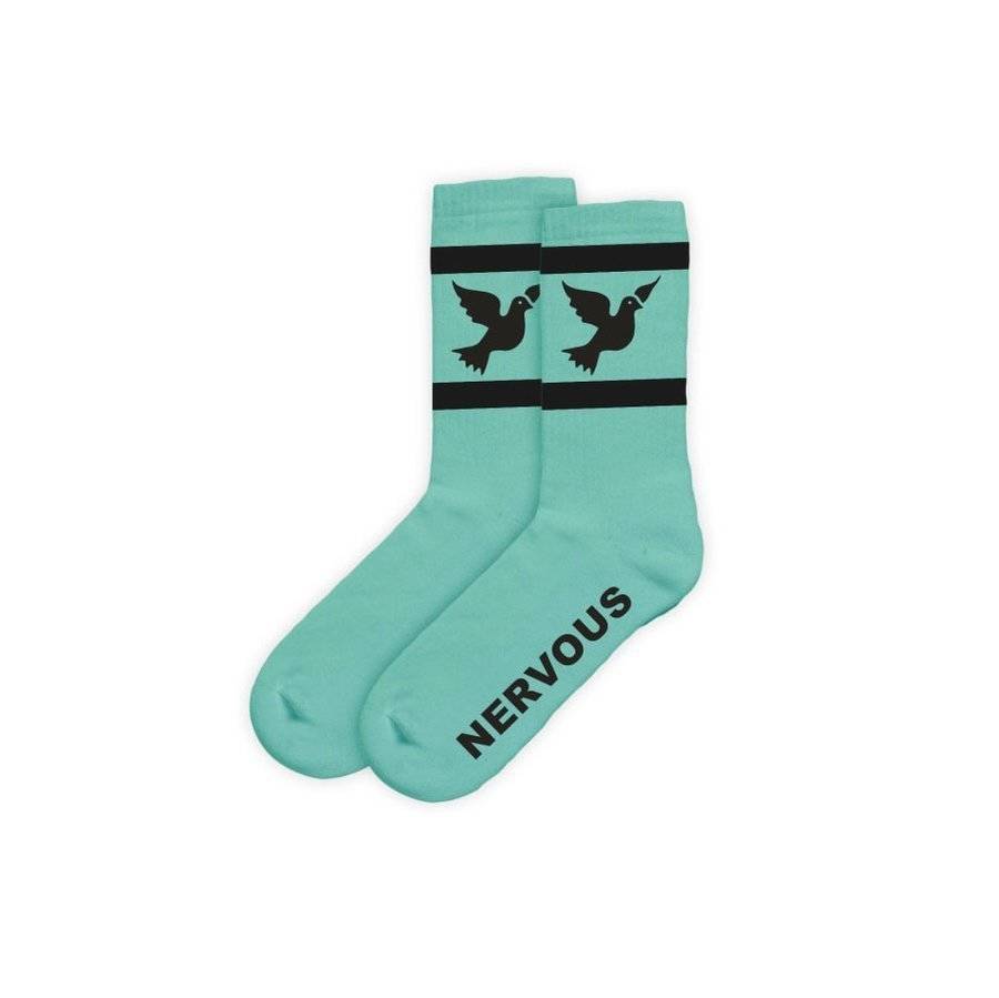 NERVOUS Classic (mint/black) socks
