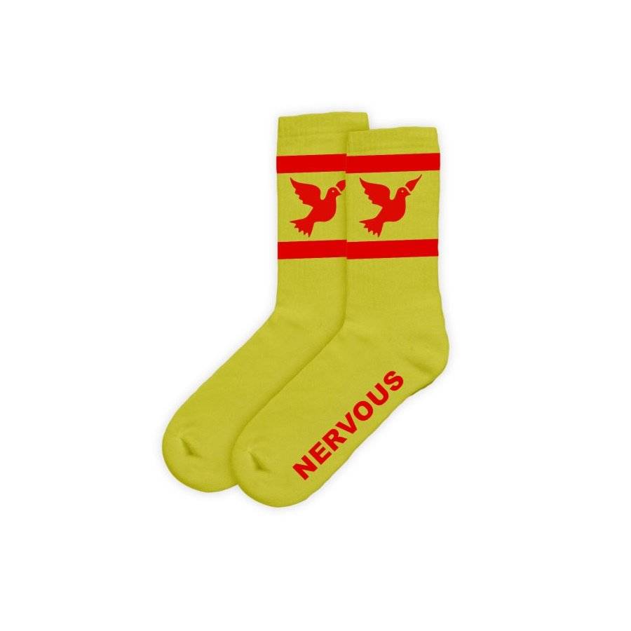 NERVOUS Classic (yellow/red) socks