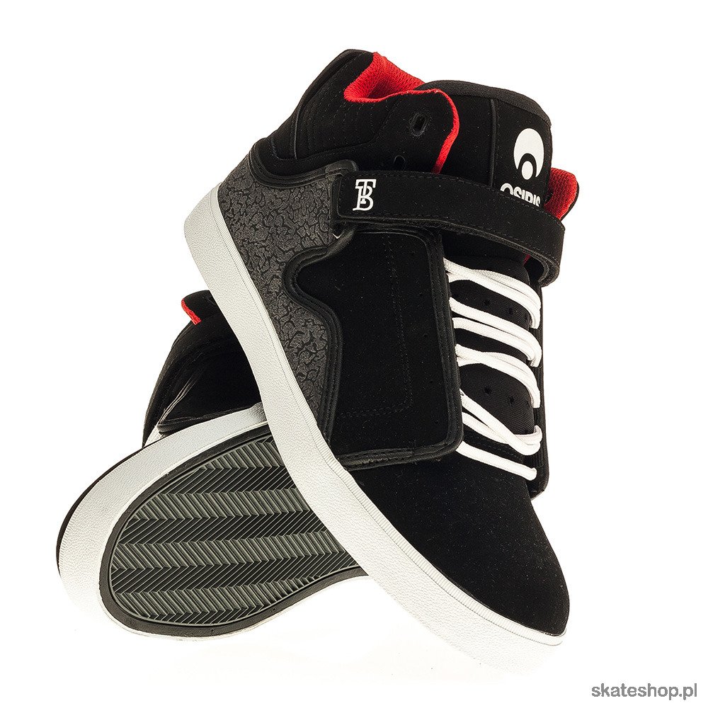 OSIRIS Bingaman VLC (black/white/red) shoes