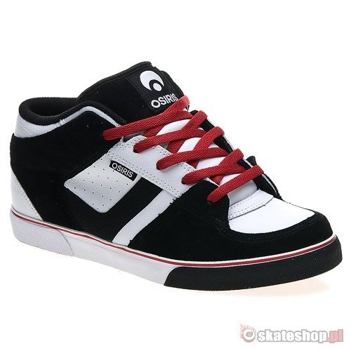 OSIRIS CHINO MID white/black/red shoes 