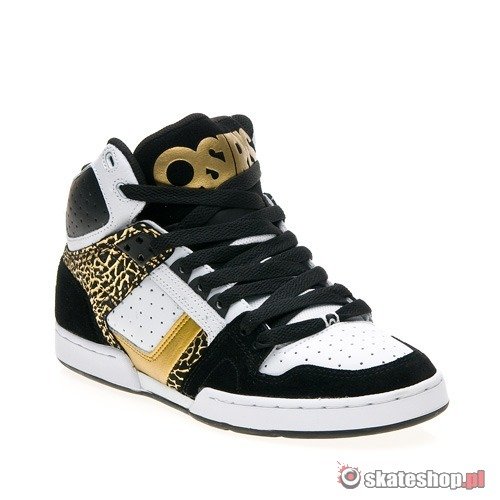 OSIRIS NYC 83 black/white/gold shoes 