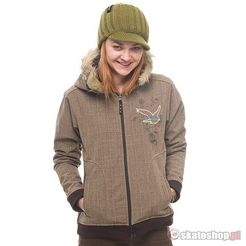 SESSIONS Comet Softshell WMN java brown snowboard jacket