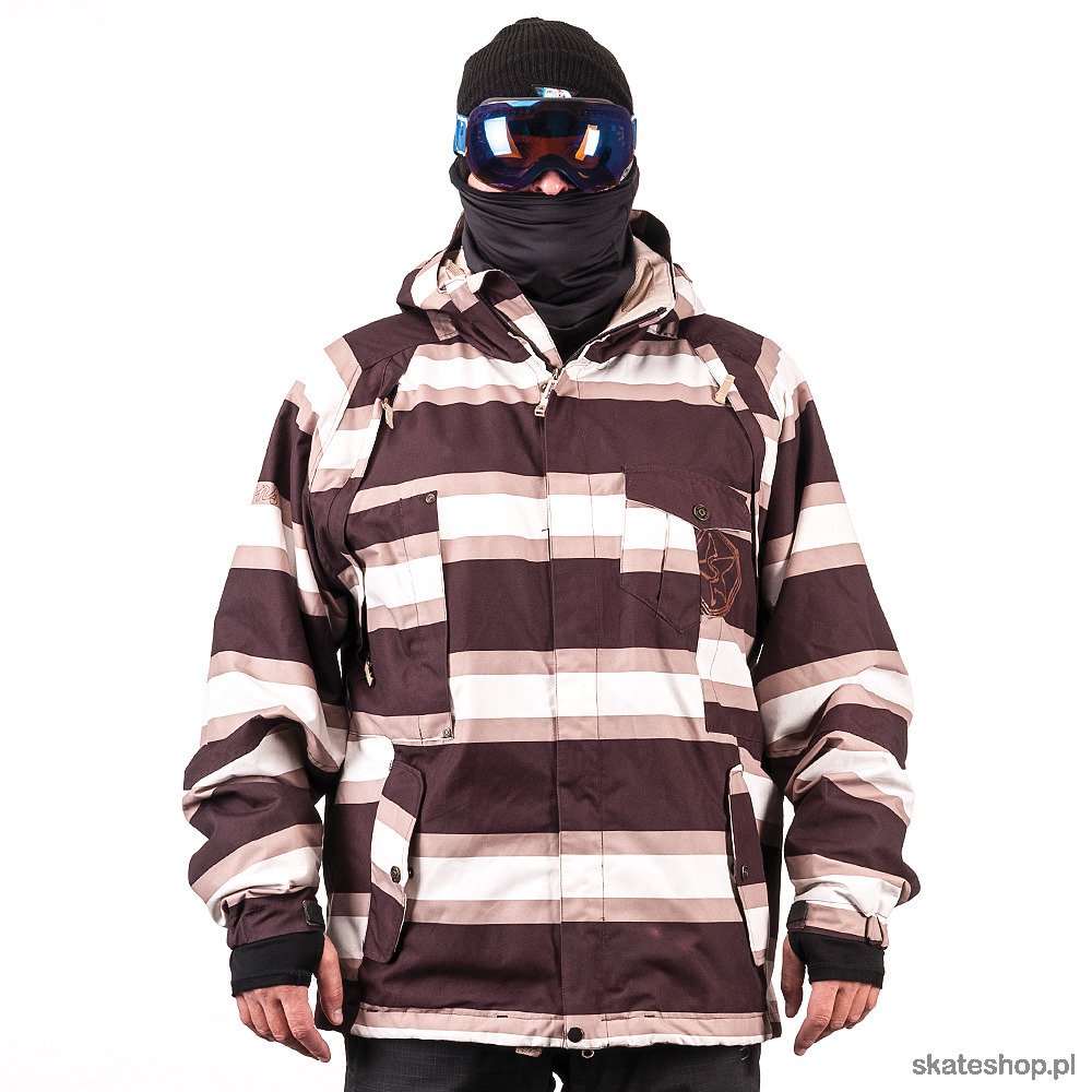 SESSIONS Firefly Stripes (brown)) snow jacket