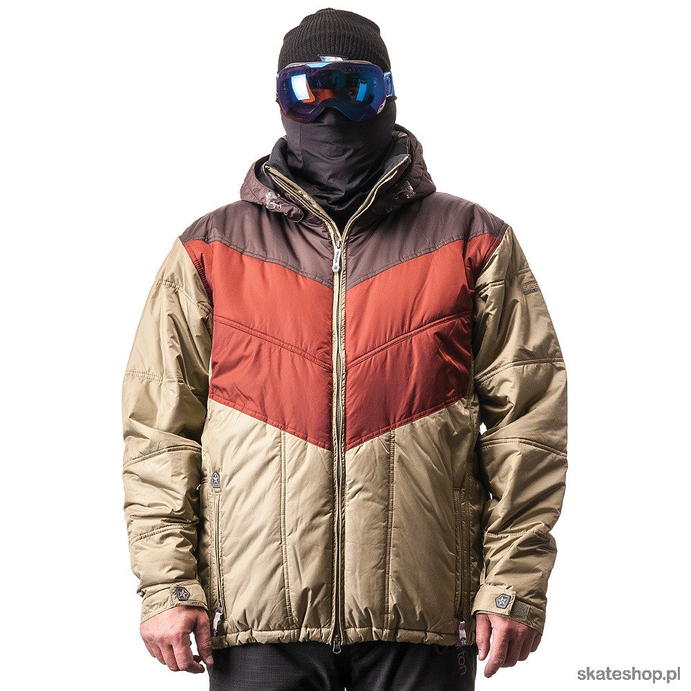 SESSIONS Motormouth (brown/olive) snow jacket