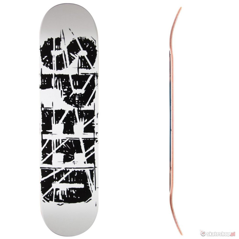 SPEED SKATEBOARDS Medium Concave (white) 8" skateboard
