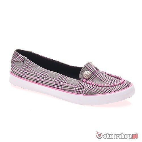Shoes DC  Villainess TX WMN (white/pink/plaid)