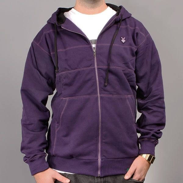 Sweatshirt  ZIP CLASSIC (S01) violet << HIT >>