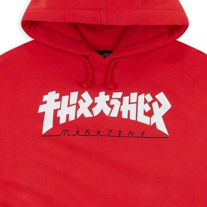 THRASHER Godzilla (red) hoodie | Clothing \ Street \ Hoodies ...