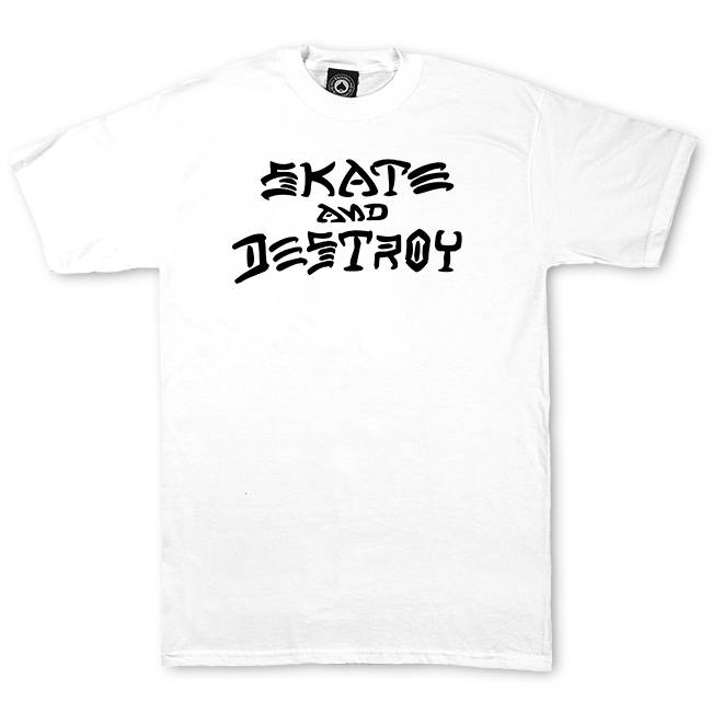 THRASHER Skate And Destroy (white) t-shirt