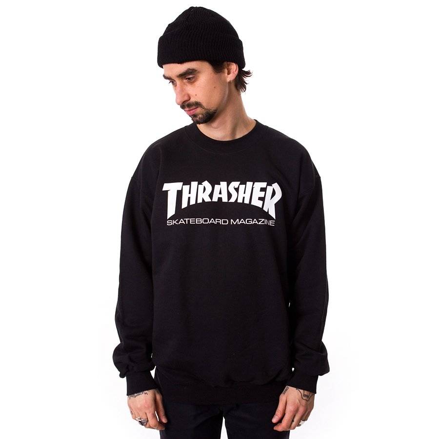 THRASHER Skate Mag (black) crewneck