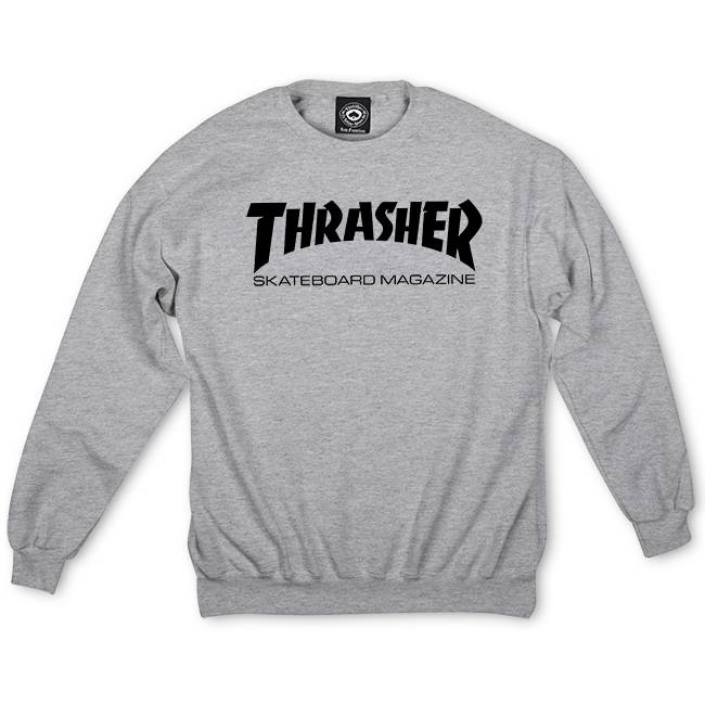 THRASHER Skate Mag (grey)  crewneck